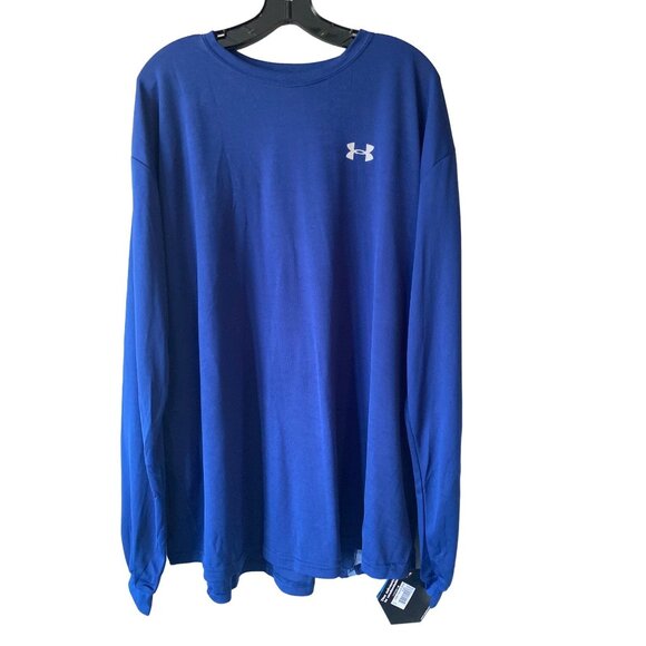 Under Armour Men's Y2K Blue Loosegear Performance LS Tee Shirt Size XXL NWT - Picture 1 of 11
